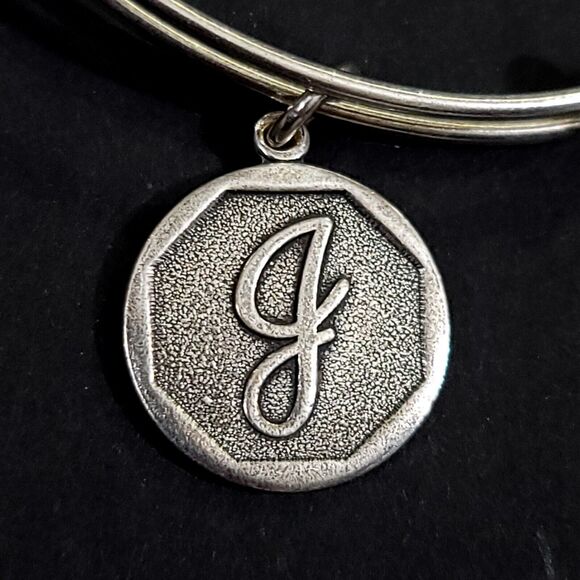 Alex and Ani Letter J Initial Charm Bracelet - Picture 3 of 8
